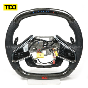 Palettes de changement de vitesse magnétiques en fibre de carbone TDD pour volant Chevrolet Corvette C8 - Product Image 2