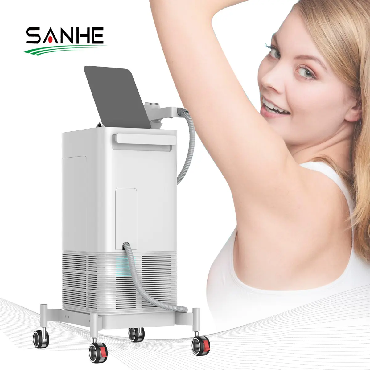 SANHE HIDL-3000 808nm Diode Laser 755 808 1064 Hair Removal 755+ 808+1064nm Diode Laser Machine