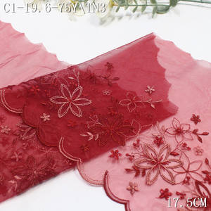 Dentelle florale scintillante en gros, dentelle française brodée de 15 cm, dentelle en tulle noir pour textile de maison, vêtements, accessoires pour cheveux - Product Image 5