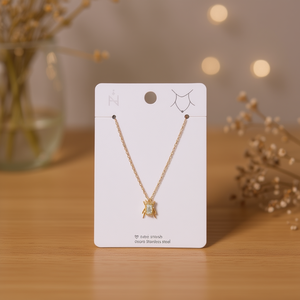 Collana con Ciondolo a Forma di Ragno in Acciaio Inossidabile con Zirconia Cubica, Gioielli alla Moda - Product Image 2