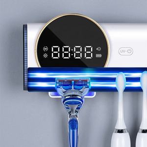 معقم فرشاة أسنان أتوماتيكي بتطهير دوري لمدة 6 ساعات يعمل بالآشعة البنفسجية ، حامل فرشاة أسنان للتعقيم مع جهاز تعقيم - Product Image 2