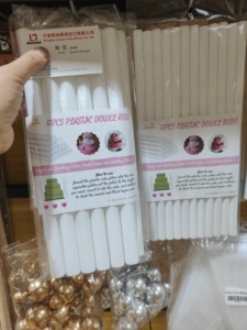 Lixsun 50cm*1.1cm of 12pcs Wedding <strong>Cake</strong> <strong>Tier</strong> Supports Stacking Rod Holder Plastic <strong>Cake</strong> Dowels for Stacked Diy Baking Tools - Product Image 6