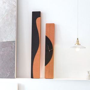 <b>Wall</b> <b>Clock</b> Rectangular Quartz <b>Silent</b> Battery Powered Living Room Modern Minimalist Design - Product Image 3