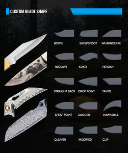 Fabbrica lama diretta in legno di mogano manico tattico caccia coltello da tasca pieghevole con Clip da cintura per campeggio di sopravvivenza - Product Image 6