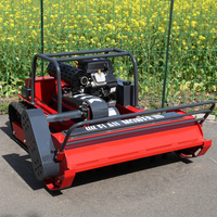 Tondeuse autoportée à rayon de braquage zéro, dernière conception d'usine, à fonctionnement stable pour pentes raides, idéale pour l'aménagement écologique des terres agricoles, broyeur à fléaux