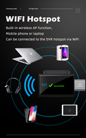 Caméra embarquée de voiture intelligente à double objectif GPS avec télécommande, écran 3,0 pouces, 4G, enregistreur de conduite LTE, Android 8.1, RAM 1 Go, ROM 8 Go