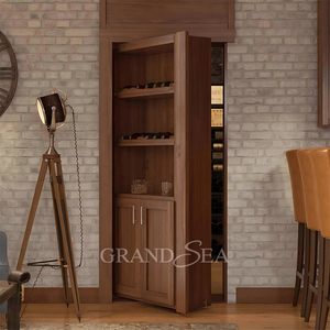 Puerta Oculta para Librería, Puerta Invisible Empotrada, Puerta Secreta de Madera para Habitación, Puerta Interior Oculta - Product Image 2