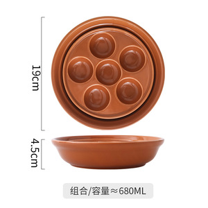 Nouvelles idées de produits 2026 : <span class=keywords><strong>Plat</strong></span> à escargots en céramique 6 cavités pour <span class=keywords><strong>cuisine</strong></span> <span class=keywords><strong>française</strong></span>, 2 en 1, pour escargots et fruits de mer, <span class=keywords><strong>plat</strong></span> de cuisson - Product Image 2