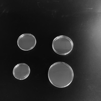 Boîte de rangement personnalisée 70mm 30mm carré rond argent lingot d'or supports transparents capsules de pièces vides en acrylique