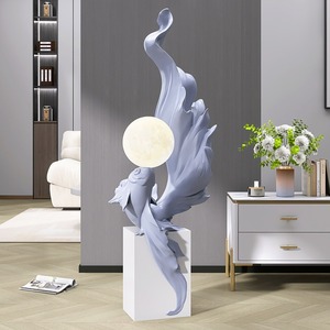 Escultura artística <span class=keywords><strong>de</strong></span> Pez Dorado, LED lámpara <span class=keywords><strong>de</strong></span> pie, decoración <span class=keywords><strong>de</strong></span> artesanías <span class=keywords><strong>de</strong></span> resina, iluminación <span class=keywords><strong>de</strong></span> <span class=keywords><strong>peces</strong></span>, luz moderna para sala <span class=keywords><strong>de</strong></span> estar, decoración del hogar - Product Image 1
