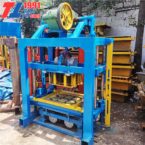 Mesin Pembuat Bata Ringan Otomatis Hidrolik Mesin Pembuat Bata Skala Kecil Bergerak Hidrolik Interlocking - Product Image 1