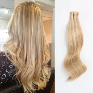 China Abastecimento Americano Fita Extensões de Cabelo Humano Real, Cabelo Invisível Fita Na Extensão Do Cabelo Ombre Remy Cutícula Europeu