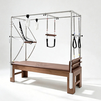 Machine de Pilates Cadillac Reformer en noyer d'Amérique du Nord, réglable, durable, emballage en boîte en bois pour studio