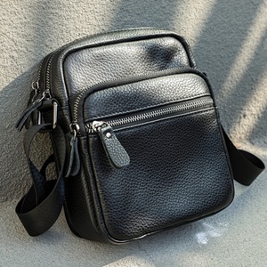 Sac de bureau pour <span class=keywords><strong>homme</strong></span> en cuir véritable, style mode, avec poignée supérieure, bandoulière et messager, pour usage quotidien B0061 - Product Image 3