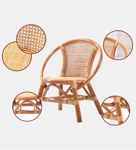 Silla de jardín de mimbre de color natural para <span class=keywords><strong>eventos</strong></span> de fiesta de hotel, banquete de bambú plegable al aire libre, comedor para boda - Product Image 6