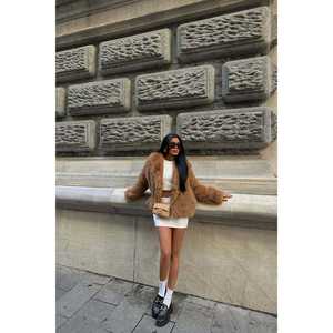 เสื้อคลุมขนสัตว์แท้ ทัน รูฟีนา ทำจากขนมิงค์ กระต่าย และสุนัขจิ้งจอก มีทั้งแบบยาวและแบบสั้น  ย้อมสีเคลือบลายพิมพ์  ผ้าแคชเมียร์ทอ  พร้อมสายคาดเข็มขัด - Product Image 6