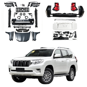 Kit de Carrocería Facelift para <span class=keywords><strong>Toyota</strong></span> <span class=keywords><strong>Land</strong></span> <span class=keywords><strong>Cruiser</strong></span> <span class=keywords><strong>Prado</strong></span> FJ150 2018 2019 <span class=keywords><strong>2020</strong></span> 2021, Parachoques Delantero y Trasero, Mejora de Carrocería - Product Image 1