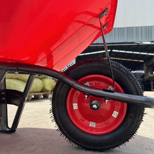 Carriola per Costruzioni Civili Wb6200, Capacità di Carico 130kg, Capacità d'Acqua 65L, Manico in Acciaio, Materiale in Ferro e Metallo - Product Image 5