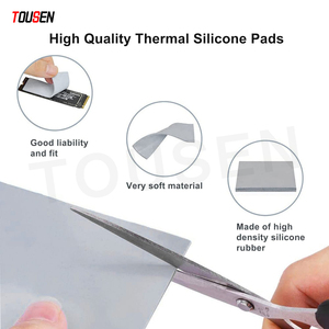 Cao dẫn điện Vật liệu giao diện nhiệt Silicone Pad cho Vrms BGAS Asics dsps CD Rom DVDROM 6.0 wát/mét - Product Image 4