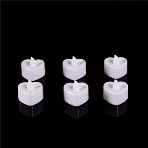 White LED Candles Flameless <strong>Tea</strong> <strong>Lights</strong> Votive <strong>Tea</strong> <strong>Lights</strong> Heart Shape <strong>Christmas</strong> Wedding Table Decor Hot LED Candles Led Candles - Product Image 3