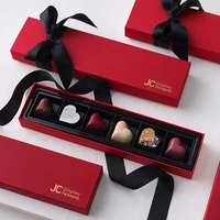 Boîte de chocolat de luxe personnalisée fabricant de boîte de chocolat Boîte d'emballage cadeau de chocolat en panneau dur rigide avec intercalaires à grille