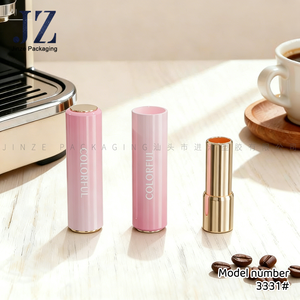 Jinze หลอดลิปสติกแบบกดสีม่วง,บรรจุภัณฑ์แบบภาชนะสำหรับใส่ลิปบาล์ม - Product Image 1