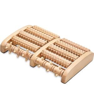 Produits de massage avec logo personnalisé Rouleau de massage des pieds en bois pour soulager la douleur au talon et le stress - Product Image 2