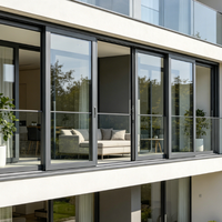 Ventana Corredera de Aluminio Popular en África con Mosquitera Integrada, Antioxidante, Doble Riel, para Casa o Apartamento, Precio Bajo
