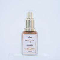 Huile Scintillante Dorée Corps Éclatant Nourrissante Hydratante Bronzante à l'Huile de Son de Riz pour Fête à la Plage