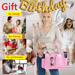 حقيبة كبيرة من قماش الكانفاس متقاطعة مع الجسم وردية اللون حقيبة مدرسية للنساء - Product Image 5