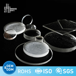 Pelat kaca silika <span class=keywords><strong>Quartz</strong></span> tahan panas kustom UV sukses pelat kuarsa kuarsa kuarsa kaca bening pelat bor - Product Image 4