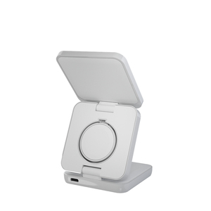 Estación de carga inalámbrica magnética plegable 3 en <span class=keywords><strong>1</strong></span> para teléfono móvil, cargador de escritorio de carga rápida, soporte de carga multifuncional - Product Image 4