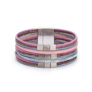 Woven Leather Bracelet Social Media Viral Style Wholesalers Lead <b>Free</b> Stainless Steel Holiday Gift for Women Hollow Link <b>Weight</b> - Product Image 2