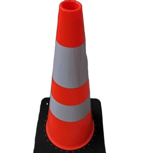 Cono de tráfico flexible suave de <span class=keywords><strong>PVC</strong></span> de 70cm, cono de seguridad vial - Product Image 1