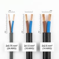 Câble d'équipement d'instrumentation industriel haute performance en cuivre et PVC 600V, 2-5 conducteurs, 1,5-240mm²/16-300mm² AWG 2-12