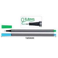 Stylos marqueurs fins Foska, 12 couleurs, 0,4 mm, en plastique, pour dessin artistique, croquis, bureau et art