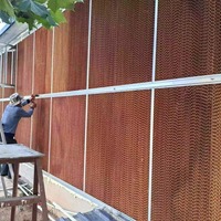 Nouvelle ligne de production automatique de panneaux de refroidissement en papier électrique pour volailles, panneaux de refroidissement par évaporation pour bâtiments avicoles, CE