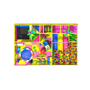 Parque Infantil Comercial Interior para Niños, Equipo de Parque Infantil Interior Hecho en Casa con Tobogán y <span class=keywords><strong>Piscina</strong></span> de Pelotas - Product Image 2