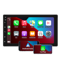 Reproductor de DVD Android 15 para Auto con Pantalla Táctil IPS Universal de 7 Pulgadas, Bluetooth, WiFi, Navegación, Carplay Inalámbrico y Android Auto