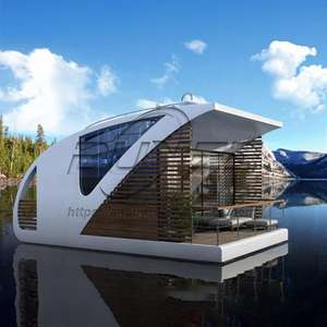 Maison flottante préfabriquée en aluminium de conception américaine de luxe, moderne, neuve, pour la pêche - Product Image 4