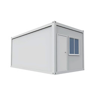 Maisons en conteneur à paquet plat avec maison en verre Bâtiments portables Maison modulaire Conteneurs d'expédition modernes Maisons en conteneur