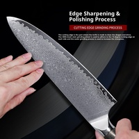 Nouvelle arrivée 67 couches damas VG10 acier Chef Santoku couteau utilitaire ensemble G10 poignée ambidextre lave-vaisselle durable haut