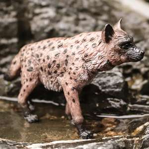 El modelo de animal sólido para niños yxs simula el juguete del zoológico hiena manchada Coyote <span class=keywords><strong>africano</strong></span> - Product Image 2