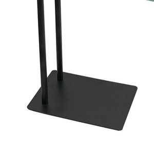 En forma <span class=keywords><strong>de</strong></span> L <span class=keywords><strong>de</strong></span> acero inoxidable ropa <span class=keywords><strong>de</strong></span> <span class=keywords><strong>pie</strong></span> estante extraíble toalla Rack percha - Product Image 4