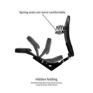 Asiento Trasero Plegable para Motocicleta Benda Napoleon 250, Cojín de Cuero PU Impermeable, Asiento de Pasajero Retro Cruiser - Product Image 4