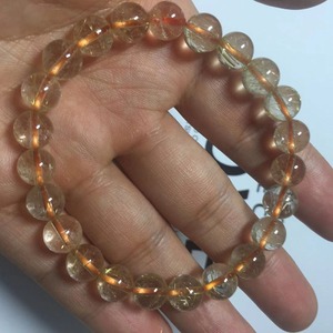 6 ~ <span class=keywords><strong>7</strong></span> mm Naturel blonde cheveux d'<span class=keywords><strong>or</strong></span> <span class=keywords><strong>en</strong></span> cristal rutilé quartz <span class=keywords><strong>bracelet</strong></span> femmes - Product Image 4