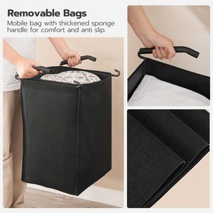 Vendite calde <span class=keywords><strong>bagno</strong></span> camera da letto <span class=keywords><strong>Design</strong></span> moderno cesto portabiancheria a 2 sezioni - Product Image 3