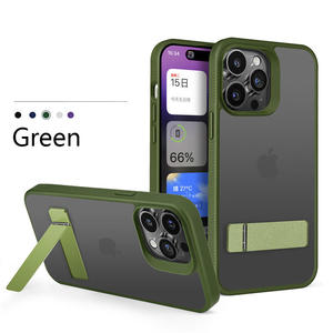 Chất lượng cao kim loại đứng TPU PC cho <span class=keywords><strong>Iphone</strong></span> 15 14 Trường hợp với thiết kế đồng bằng và cao su kết thúc cho <span class=keywords><strong>Iphone</strong></span> 14 15 Pro Max - Product Image 4