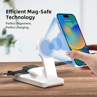 Nouveaux produits cargador inalambrico para celular Multi chargeur Station 3 en 1 chargeur sans fil pliable magnétique charge pliable