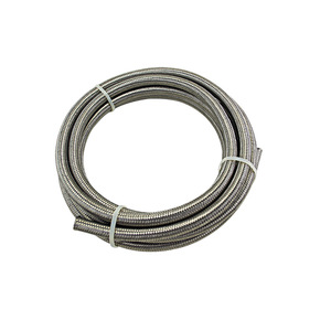 Tuyau de carburant double tressé en acier inoxydable, diamètre intérieur 5,6 mm, 5 mètres, pour remplacement et réparation - Product Image 1